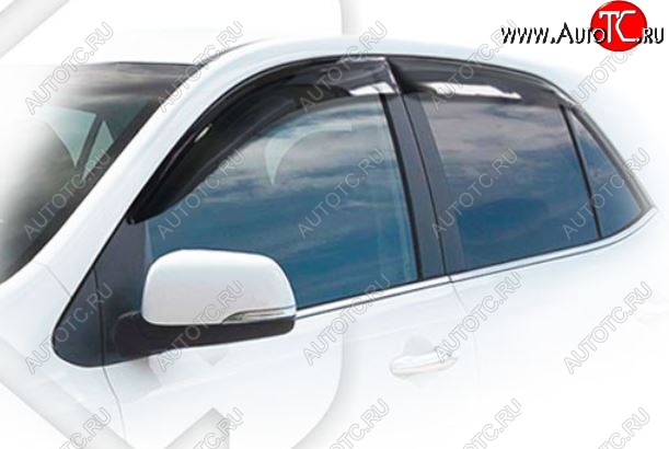 1 999 р. Дефлектора окон CA-Plastiс KIA Picanto 3 JA хэтчбэк 5 дв. дорестайлинг (2017-2021) (Classic полупрозрачный, Без хром.молдинга)  с доставкой в г. Керчь