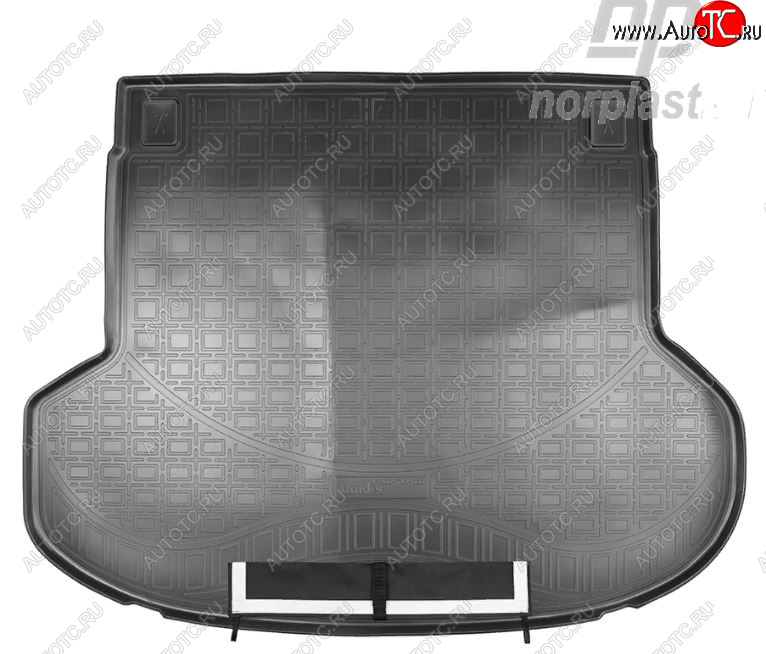 3 499 р. Коврик багажника Norplast (без рельс) KIA ProCeed 3 CD универсал дорестайлинг (2018-2021) (Черный, с погрузочным ковриком (фартуком))  с доставкой в г. Керчь