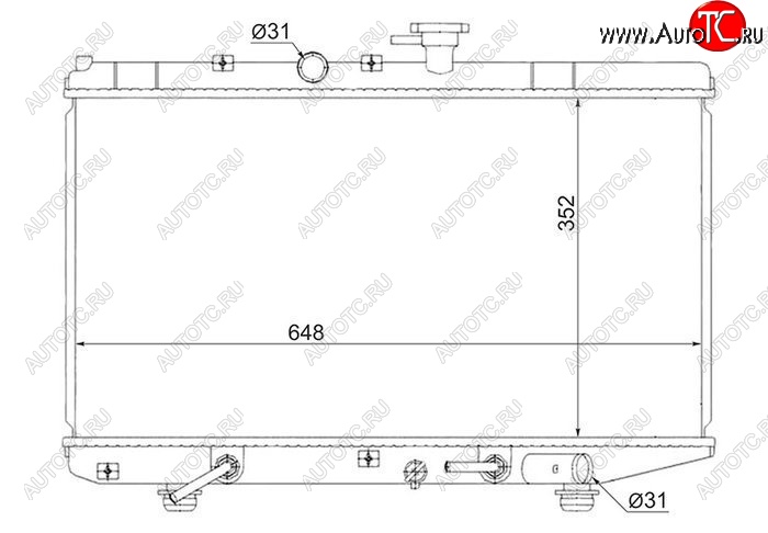 6 349 р. Радиатор двигателя SAT (пластинчатый, 1.3/1.5, АКПП) KIA Rio 1 DC дорестайлинг седан (2000-2002) с доставкой в г. Керчь Увеличить фотографию 1 6 349 р. Радиатор двигателя SAT (пластинчатый, 1.3/1.5, АКПП) KIA Rio 1 DC дорестайлинг седан (2000-2002) с доставкой в г. Керчь