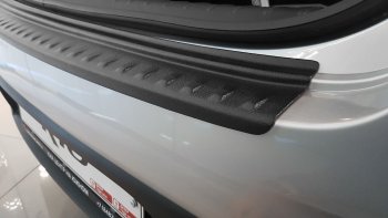 1 099 р. Накладка защитная на задний бампер Petroil Tuning  KIA Rio  4 FB (2016-2020) дорестайлинг седан (Текстурная поверхность)  с доставкой в г. Керчь. Увеличить фотографию 4
