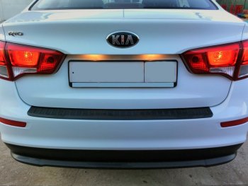 1 089 р. Накладка защитная на задний бампер Yuago KIA Rio 3 QB дорестайлинг седан (2011-2015)  с доставкой в г. Керчь. Увеличить фотографию 2