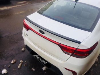 3 399 р. Лип спойлер АВТОКРАТ  KIA Rio  3 QB (2015-2017) рестайлинг седан (Неокрашенный)  с доставкой в г. Керчь. Увеличить фотографию 6