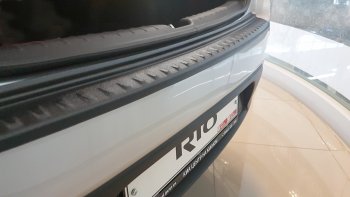 1 039 р. Защитная накладка заднего бампера Petroil Tuning  KIA Rio  3 QB (2015-2017) рестайлинг седан  с доставкой в г. Керчь. Увеличить фотографию 4
