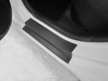 1 329 р. Пороги накладки дверей Petroil Tuning KIA Rio 3 QB рестайлинг седан (2015-2017)  с доставкой в г. Керчь. Увеличить фотографию 4