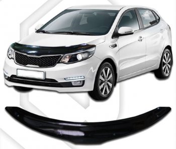Дефлектор капота CA-Plastiс KIA Rio 3 QB хэтчбек 5 дв. рестайлинг (2015-2017)