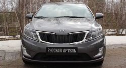 999 р. Реснички на фары RA KIA Rio 3 QB дорестайлингхэтчбек5дв. (2011-2015) (Неокрашенные)  с доставкой в г. Керчь. Увеличить фотографию 2