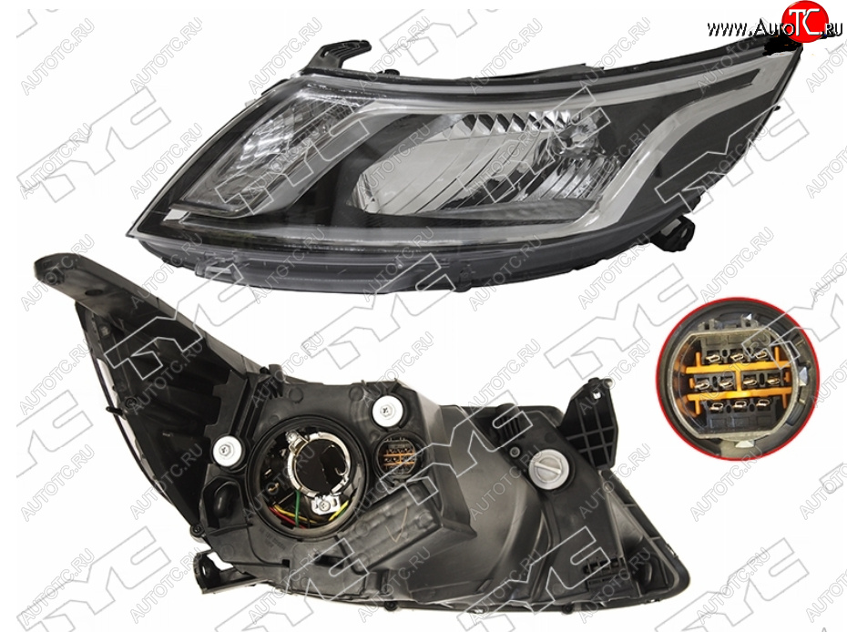 10 899 р. Фара KIA RIO 10-14 LH TYC 20-E368-05-9B, 20e368059b  KIA Rio  3 QB (2011-2015) дорестайлинг седан, дорестайлингхэтчбек5дв.  с доставкой в г. Керчь
