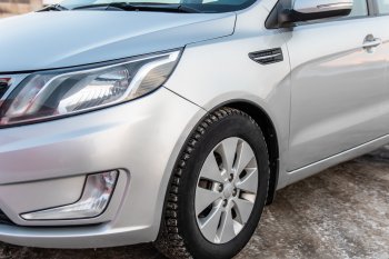 4 549 р. Защитные накладки на арки ArtForm KIA Rio 3 QB дорестайлинг седан (2011-2015) (Поверхность: шагрень)  с доставкой в г. Керчь. Увеличить фотографию 3