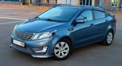 3 799 р. Накладки на передний бампер BS KIA Rio 3 QB хэтчбек 5 дв. дорестайлинг (2011-2015) (Неокрашенная)  с доставкой в г. Керчь. Увеличить фотографию 2