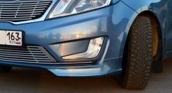 3 799 р. Накладки на передний бампер BS KIA Rio 3 QB хэтчбек 5 дв. дорестайлинг (2011-2015) (Неокрашенная)  с доставкой в г. Керчь. Увеличить фотографию 4