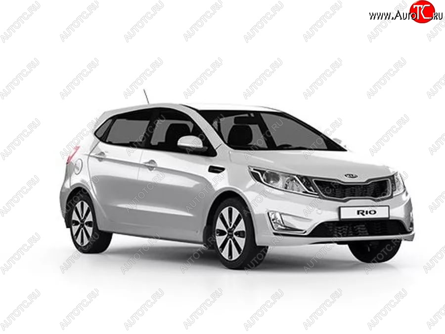 3 659 р. Стандартный передний бампер KIA Rio 3 QB дорестайлинг седан (2011-2015) (Окрашенный)  с доставкой в г. Керчь