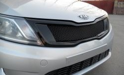 3 639 р. Решётка радиатора Pandora KIA Rio 3 QB дорестайлинг седан (2011-2015) (Неокрашенная)  с доставкой в г. Керчь. Увеличить фотографию 4