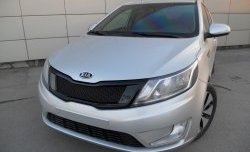 3 639 р. Решётка радиатора Pandora KIA Rio 3 QB дорестайлинг седан (2011-2015) (Неокрашенная)  с доставкой в г. Керчь. Увеличить фотографию 6