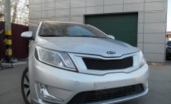 3 639 р. Решётка радиатора Pandora KIA Rio 3 QB дорестайлинг седан (2011-2015) (Неокрашенная)  с доставкой в г. Керчь. Увеличить фотографию 8