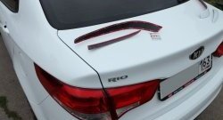 1 999 р. Реснички на фонари BS  KIA Rio  3 QB (2015-2017) рестайлинг седан (Неокрашенные)  с доставкой в г. Керчь. Увеличить фотографию 2