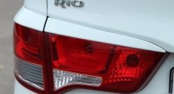 1 999 р. Реснички на фонари BS  KIA Rio  3 QB (2015-2017) рестайлинг седан (Неокрашенные)  с доставкой в г. Керчь. Увеличить фотографию 3