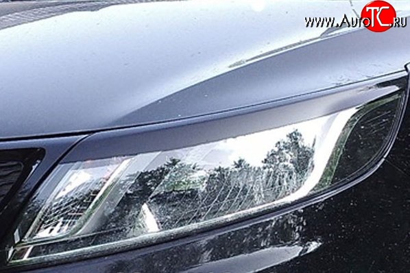439 р. Реснички на фары M-VRS KIA Rio 3 QB дорестайлингхэтчбек5дв. (2011-2015) (Неокрашенные)  с доставкой в г. Керчь