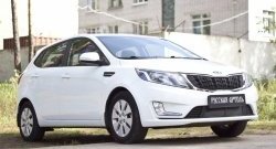 1 799 р. Защитная сетка решетки переднего бампера РА  KIA Rio  3 QB (2011-2015) дорестайлинг седан, хэтчбек 5 дв. дорестайлинг  с доставкой в г. Керчь. Увеличить фотографию 3