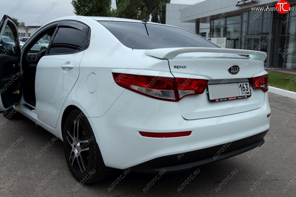 5 799 р. Спойлер BS  KIA Rio  3 QB (2015-2017) рестайлинг седан (Неокрашенный)  с доставкой в г. Керчь