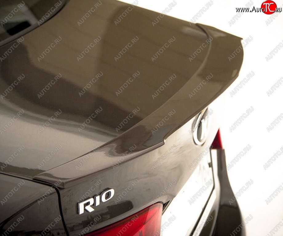 5 999 р. Лип спойлер BS KIA Rio 3 QB дорестайлинг седан (2011-2015) (Неокрашенный)  с доставкой в г. Керчь