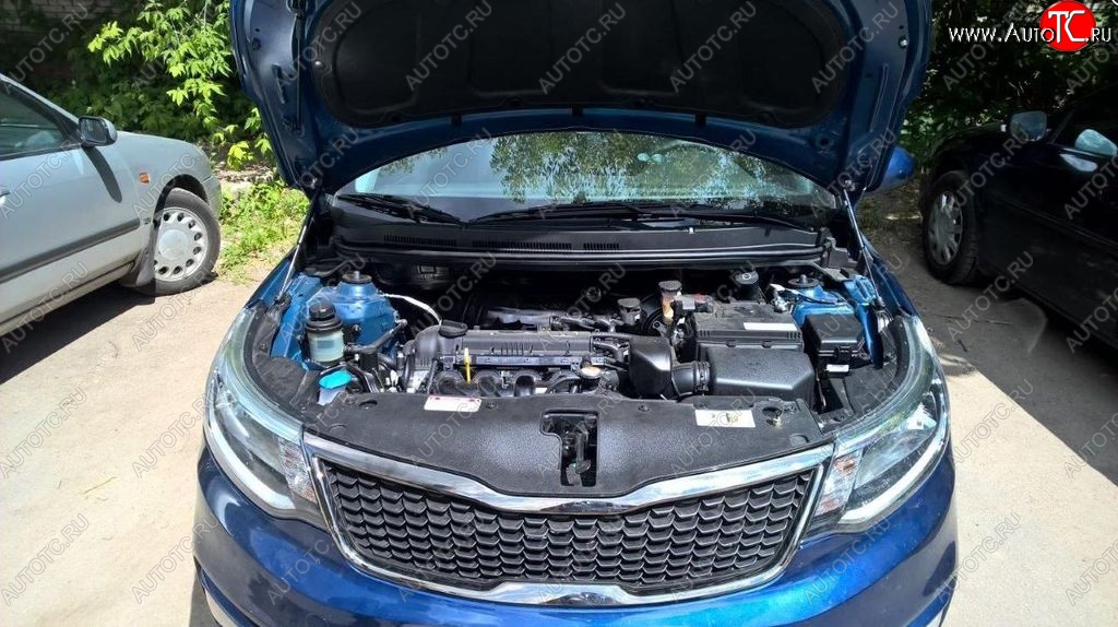 2 199 р. Газовые упоры капота Berkut KIA Rio 3 QB хэтчбек 5 дв. рестайлинг (2015-2017)  с доставкой в г. Керчь