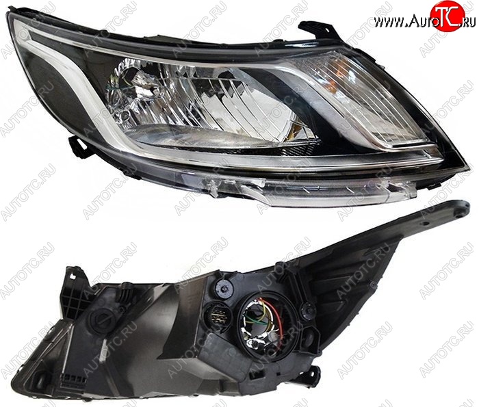 3 399 р. Правая передняя фара SAT  KIA Rio  3 QB (2011-2015) дорестайлинг седан, хэтчбек 5 дв. дорестайлинг  с доставкой в г. Керчь