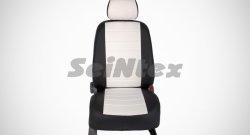 5 999 р. Чехлы для сидений SeiNtex (экокожа, белый цвет, 4 подголовника) KIA Rio 3 QB хэтчбек 5 дв. дорестайлинг (2011-2015)  с доставкой в г. Керчь. Увеличить фотографию 2