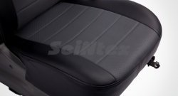 5 999 р. Чехлы для сидений SeiNtex (экокожа, серый цвет) KIA Rio 3 QB рестайлинг седан (2015-2017)  с доставкой в г. Керчь. Увеличить фотографию 5