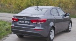 1 079 р. Защитная накладка на задний бампер RA  KIA Rio  3 QB (2015-2017) рестайлинг седан  с доставкой в г. Керчь. Увеличить фотографию 3