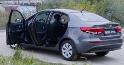 1 999 р. Накладки на порожки автомобиля RA v2  KIA Rio  3 QB (2015-2017) рестайлинг седан  с доставкой в г. Керчь. Увеличить фотографию 2