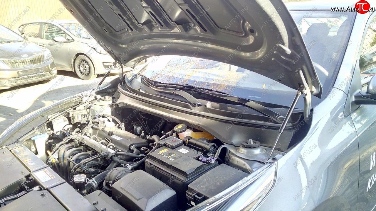2 049 р. Упоры капота Russtal KIA Rio X рестайлинг (2020-2025)  с доставкой в г. Керчь