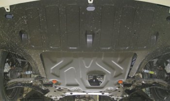2 699 р. Защита картера двигателя и КПП (установка под пыльник) ALFECO Hyundai Solaris HCR седан рестайлинг (2020-2022) (Сталь 2 мм)  с доставкой в г. Керчь. Увеличить фотографию 2