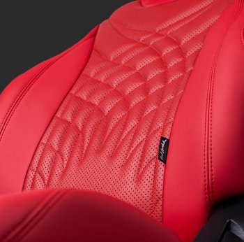 15 199 р. Чехлы для сидений Lord Autofashion Байрон ПРЕЗИДЕНТ (экокожа, спинка 60/40, 3 Г-образных подголовника)  KIA Rio ( 4 FB,  X-line,  4 YB,  X) (2016-2025) дорестайлинг седан, дорестайлинг, хэтчбэк, рестайлинг, рестайлинг седан, рестайлинг, хэтчбэк (Красный, вставка красная, строчка красная)  с доставкой в г. Керчь. Увеличить фотографию 2