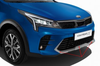 Вставка воздухозаборника переднего бампера Original KIA Rio X рестайлинг (2020-2025)