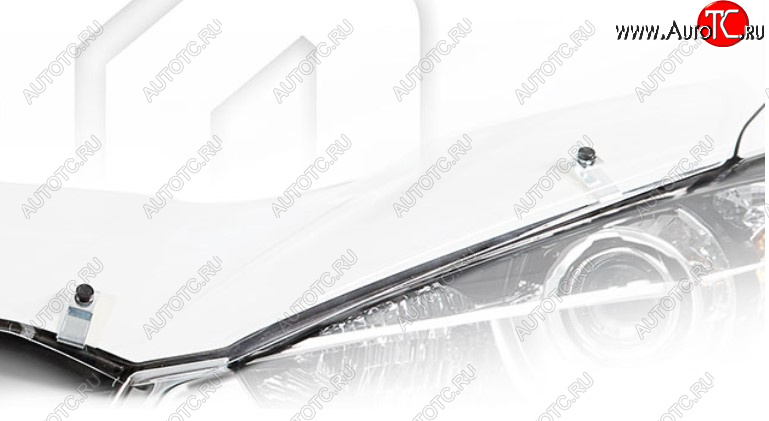 1 999 р. Дефлектор капота на CA-Plastic  KIA Rio  X (2020-2025) рестайлинг (Classic прозрачный, Без надписи)  с доставкой в г. Керчь