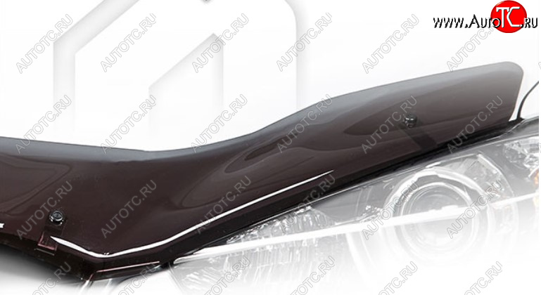 1 999 р. Дефлектор капота на CA-Plastic  KIA Rio  X (2020-2025) рестайлинг (Classic полупрозрачный, Без надписи)  с доставкой в г. Керчь