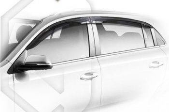 2 099 р. Дефлектора окон на CA-Plastic  KIA Rio  X (2020-2025) рестайлинг (серия Classic полупрозрачный, Без хром молдинга)  с доставкой в г. Керчь. Увеличить фотографию 2