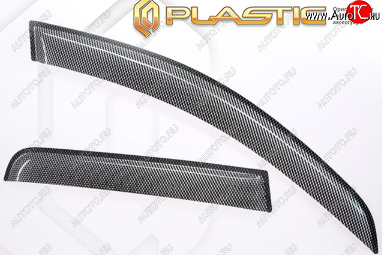 2 479 р. Дефлектора окон CA-Plastic  KIA Rio  X (2020-2025) рестайлинг (серия Шелкография карбон-серебро, Без хром молдинга)  с доставкой в г. Керчь