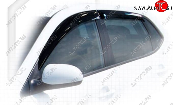 2 099 р. Дефлектора окон CA-Plastiс KIA Rio 3 QB дорестайлингхэтчбек5дв. (2011-2015) (Classic полупрозрачный, Без хром.молдинга)  с доставкой в г. Керчь