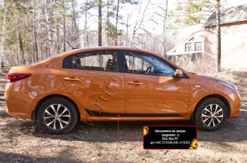 Молдинг двери RA (№1, задний левый) KIA Rio  4 FB (2016-2025) дорестайлинг седан, рестайлинг седан