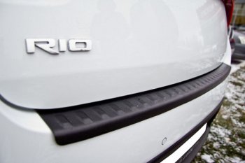 Защитная накладка заднего бампера Тюн-Авто KIA Rio  4 FB (2016-2020) дорестайлинг седан