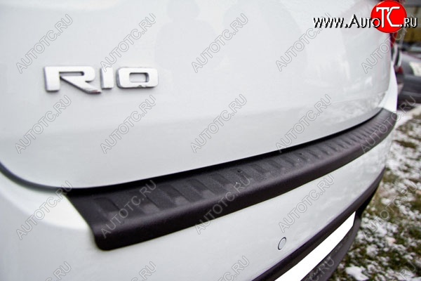 679 р. Защитная накладка заднего бампера Тюн-Авто  KIA Rio  4 FB (2016-2020) дорестайлинг седан  с доставкой в г. Керчь
