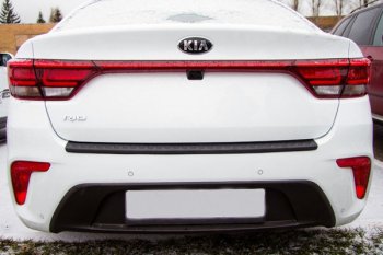 679 р. Защитная накладка заднего бампера Тюн-Авто  KIA Rio  4 FB (2016-2020) дорестайлинг седан  с доставкой в г. Керчь. Увеличить фотографию 2