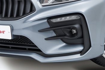18 199 р. Передний бампер Kudos Original  KIA Rio  4 FB (2016-2020) дорестайлинг седан (Под прямоугольные ДХО с ПТФ, Неокрашенный)  с доставкой в г. Керчь. Увеличить фотографию 7