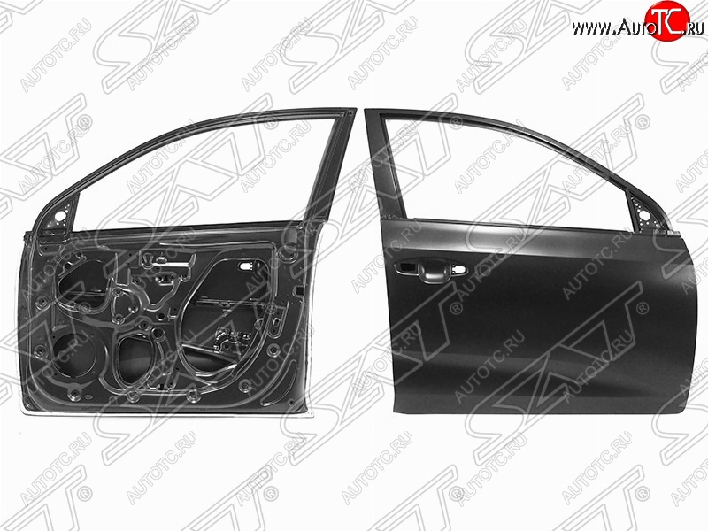 15 599 р. Правая дверь передняя SAT KIA Rio 4 FB дорестайлинг седан (2016-2020) (Неокрашенная)  с доставкой в г. Керчь
