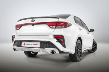 3 899 р. Лип-спойлер Kudos KIA Rio 4 FB дорестайлинг седан (2016-2020) (Неокрашенный)  с доставкой в г. Керчь. Увеличить фотографию 3