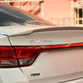 5 399 р. Лип спойлер MV-Tuning KIA Rio 4 FB дорестайлинг седан (2016-2020) (Неокрашенный)  с доставкой в г. Керчь. Увеличить фотографию 2