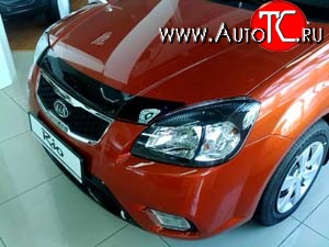 2 069 р. Дефлектор капота NovLine KIA Rio 2 JB дорестайлинг, хэтчбэк 5 дв. (2005-2009)  с доставкой в г. Керчь