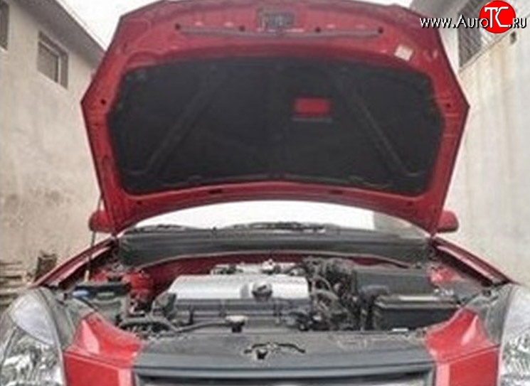 1 949 р. Отделка капота M-VRS KIA Rio 2 JB дорестайлинг седан (2005-2009)  с доставкой в г. Керчь
