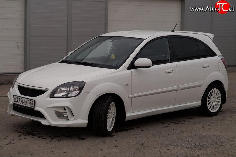 4 599 р. Комплект порогов Vita Dm  KIA Rio ( 2 JB,  4 FB) (2005-2025) дорестайлинг седан, дорестайлинг, хэтчбэк 5 дв., рестайлинг, хэтчбэк 5 дв., рестайлинг седан (Неокрашенные)  с доставкой в г. Керчь